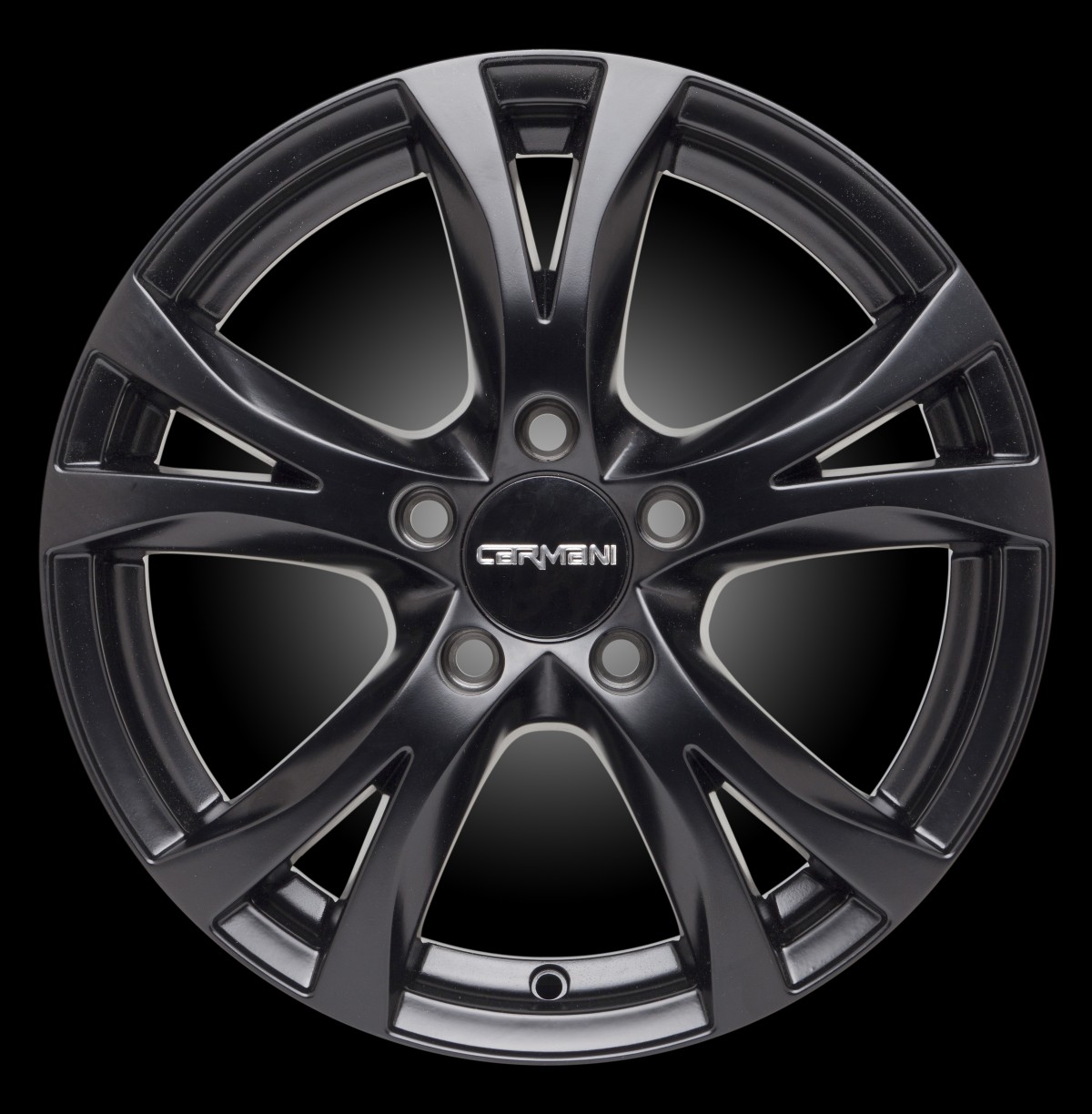 Carmani 9 Compete black matt 6.5x16 ET49 - LK5/112 ML66.6 | Felge - Alu ...