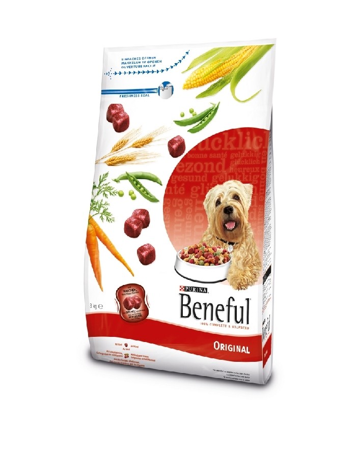 Beneful Glückliche Jahre 7 12 Kg Beneful Original mit Rind, Gartengemüse und Vitaminen, 3 kg