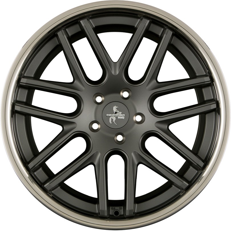 Keskin KT14 Concave Titan Grey Steel Lip 8x19 ET30 LK5 112 ML66 6 