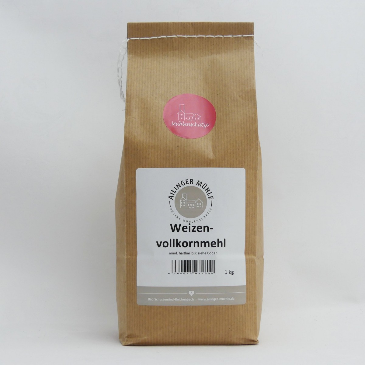 Ailinger Mühle Weizenvollkornmehl 1 kg Back & Kochbedarf Mehl RSU.de