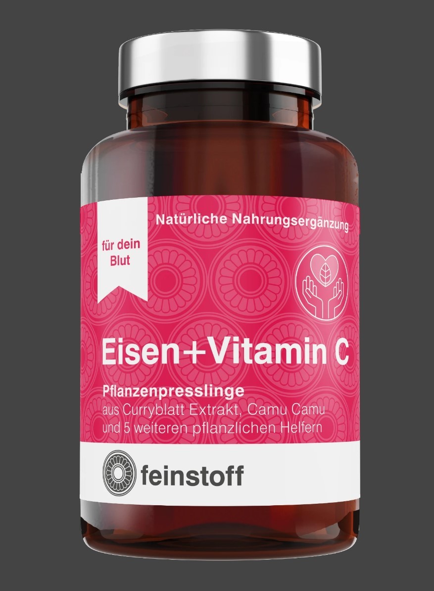 feinstoff Eisen + Vitamin C Pflanzenpresslinge 50 g (90 Stk