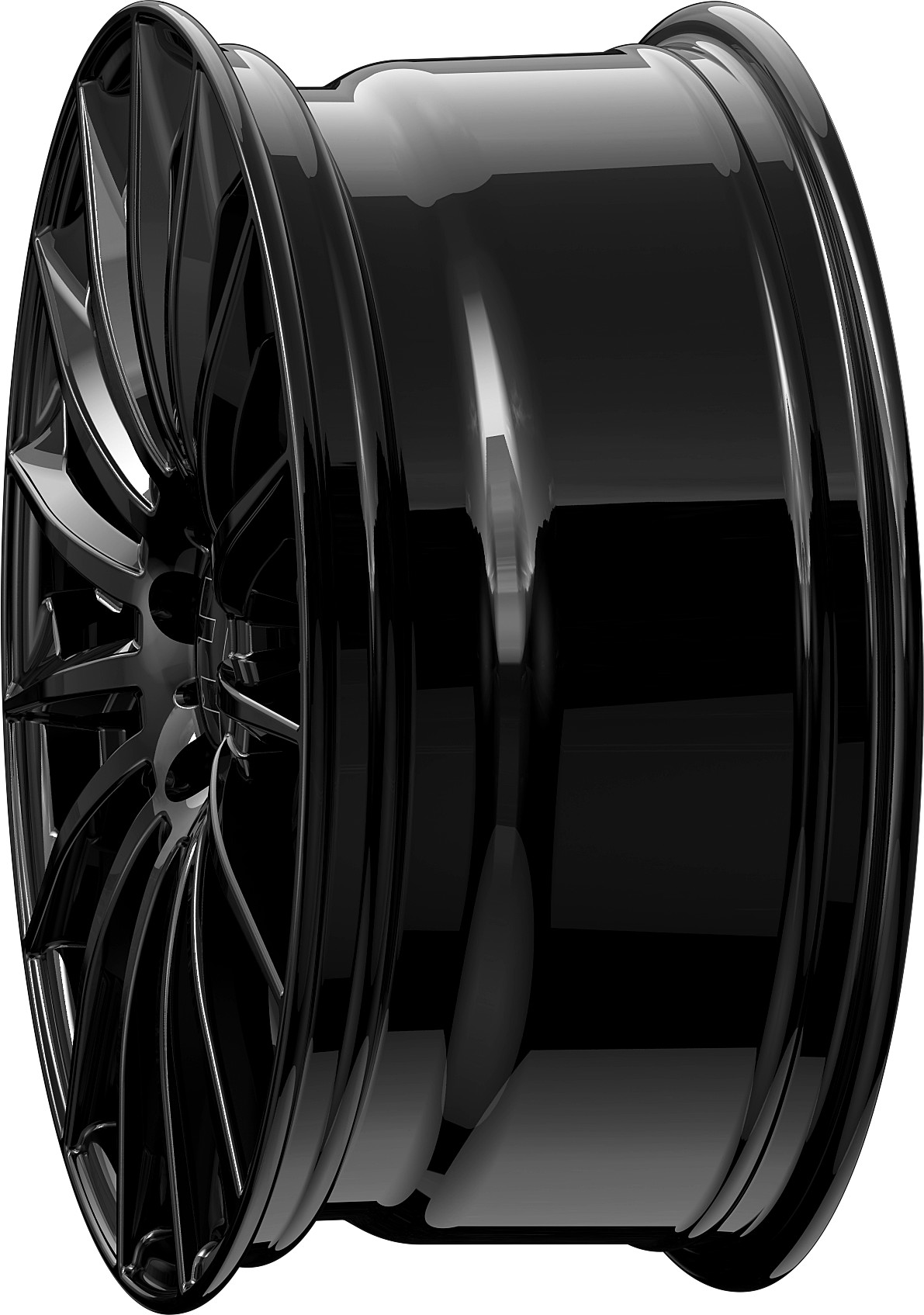 2DRV WH39 Schwarz Gl nzend Lackiert 9x20 ET54 LK5 112 ML66 6 Felge 