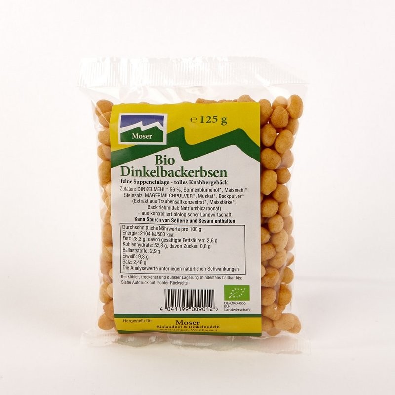Ostermühle Bio Dinkel Backerbsen 125 g Müslis & Cerealien Hafer & Getreideflocken RSU.de