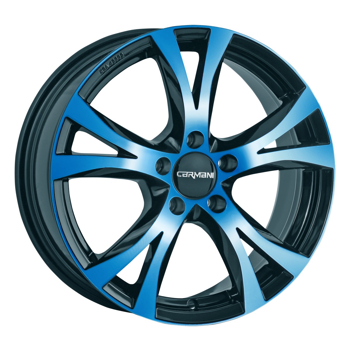 Carmani 9 Compete light blue polish 8x18 ET45 - LK5/108 ML63.4 | Felge ...
