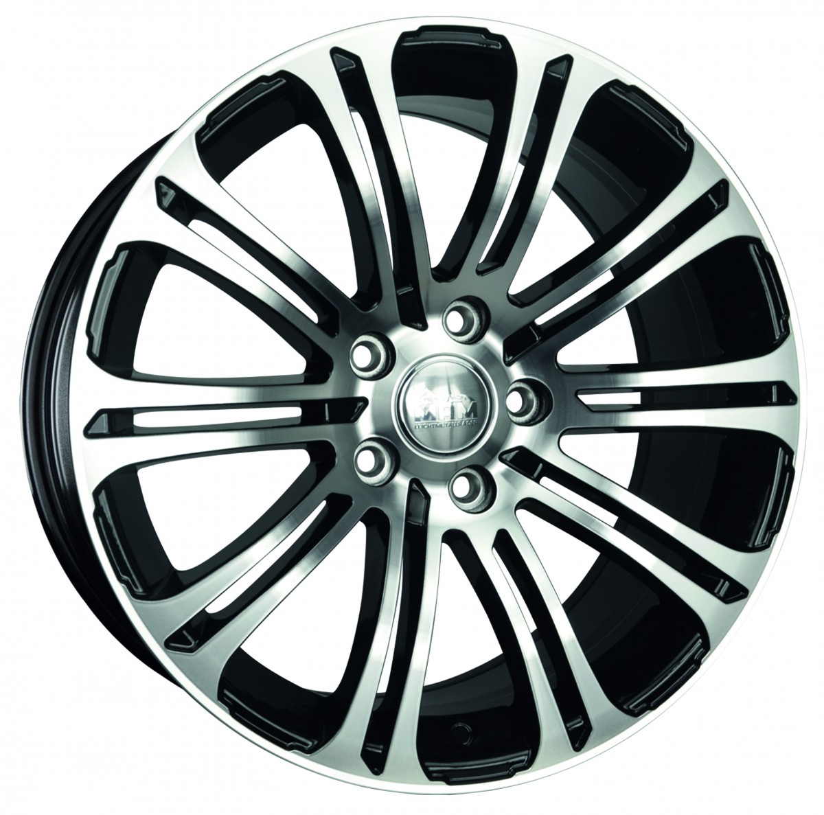 MAM B1 Black Front Polish 8x19 ET35 LK5 120 ML72 6 Felge Alu RSU de