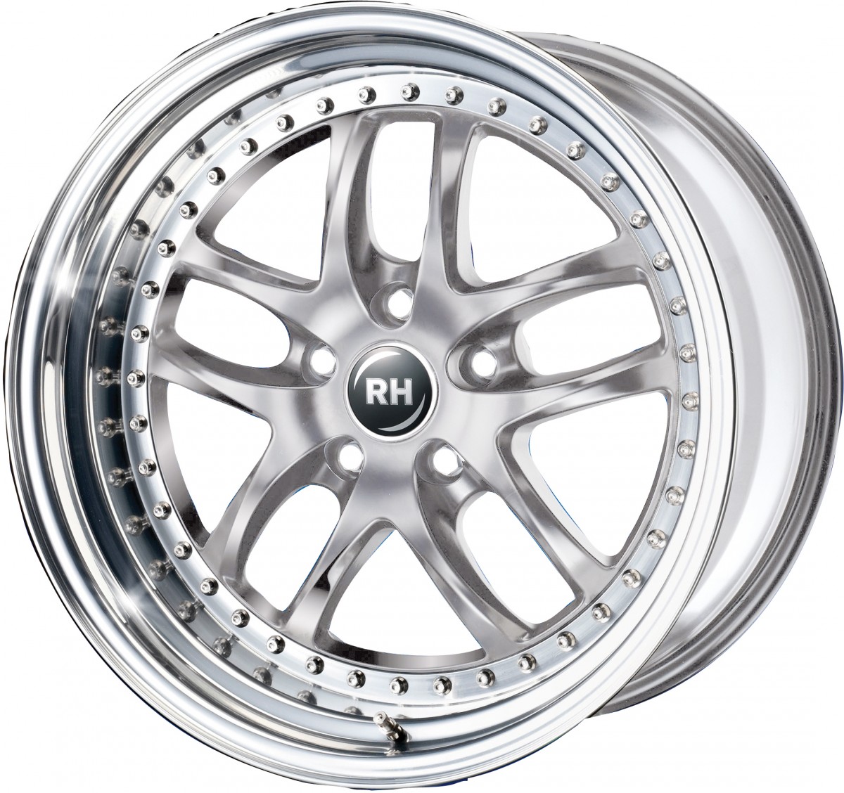 RH Alurad ZW6 Prestige silber mit Edelstahlhorn 8x17 ET60 - LK5/112 ...