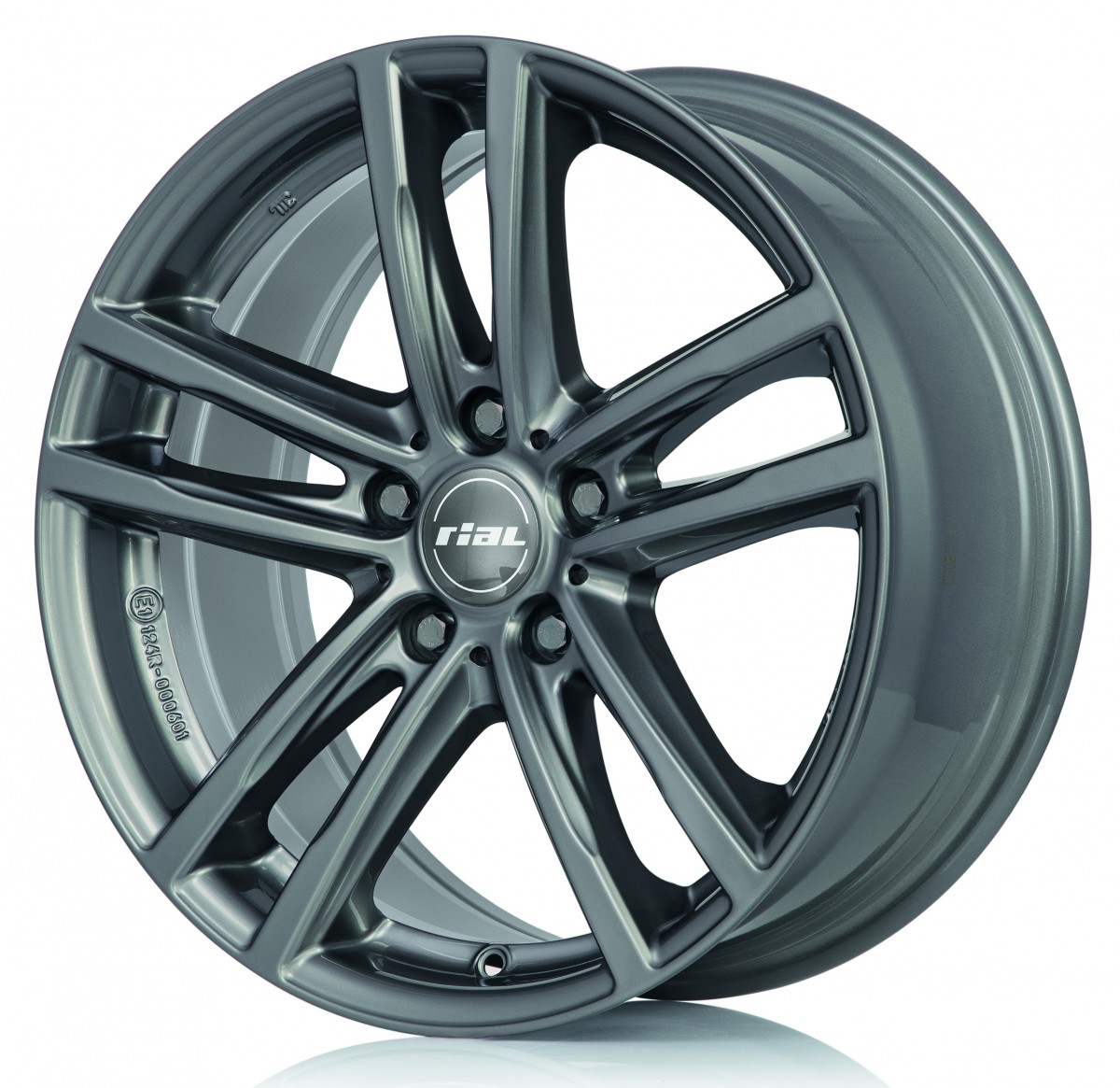 Rial X10 Metal grey 7 5x17 ET27 LK5 112 ML66 5 Felge Alu RSU de